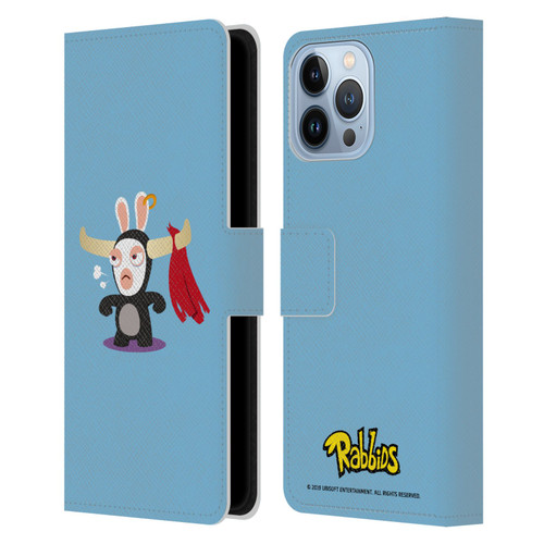Rabbids Costumes Bull Leather Book Wallet Case Cover For Apple iPhone 13 Pro Max