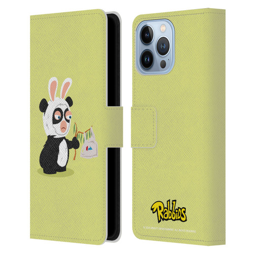 Rabbids Costumes Panda Leather Book Wallet Case Cover For Apple iPhone 13 Pro Max