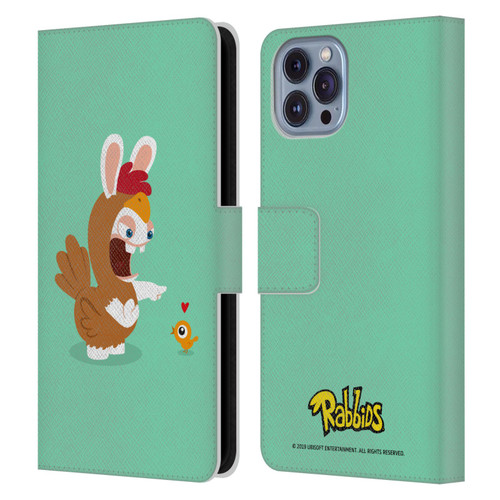Rabbids Costumes Chicken Leather Book Wallet Case Cover For Apple iPhone 14