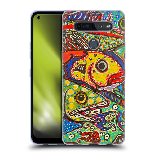 Mad Dog Art Gallery Assorted Designs Many Mad Fish Soft Gel Case for LG K51S
