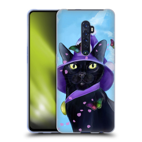 Ash Evans Black Cats Butterfly Sky Soft Gel Case for OPPO Reno 2