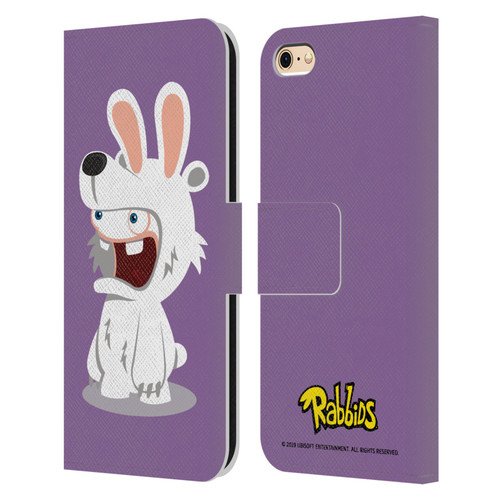 Rabbids Costumes Polar Bear Leather Book Wallet Case Cover For Apple iPhone 6 / iPhone 6s