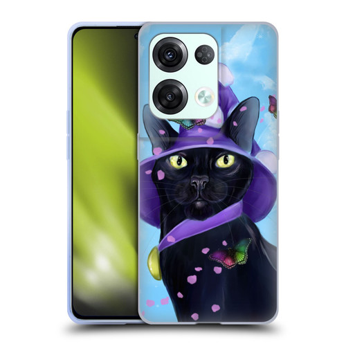 Ash Evans Black Cats Butterfly Sky Soft Gel Case for OPPO Reno8 Pro