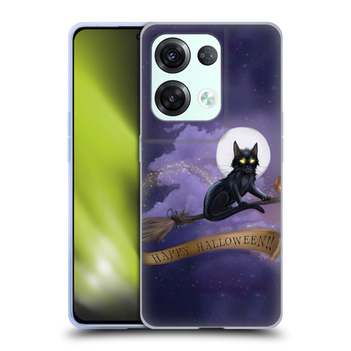 Ash Evans Black Cats Happy Halloween Soft Gel Case for OPPO Reno8 Pro
