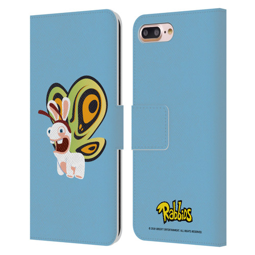 Rabbids Costumes Butterfly Leather Book Wallet Case Cover For Apple iPhone 7 Plus / iPhone 8 Plus