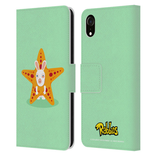 Rabbids Costumes Starfish Leather Book Wallet Case Cover For Apple iPhone XR