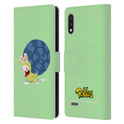 Rabbids Costumes Snail Leather Book Wallet Case Cover For LG K22