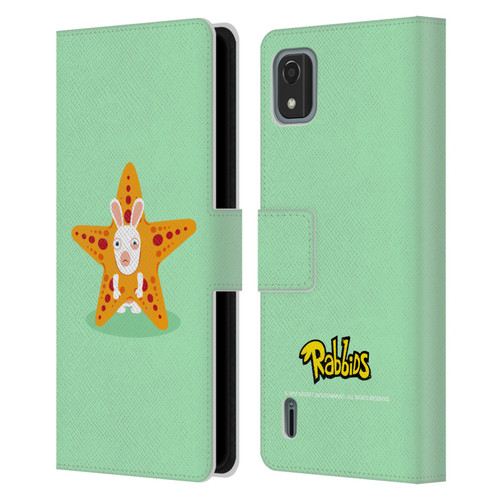 Rabbids Costumes Starfish Leather Book Wallet Case Cover For Nokia C2 2nd Edition