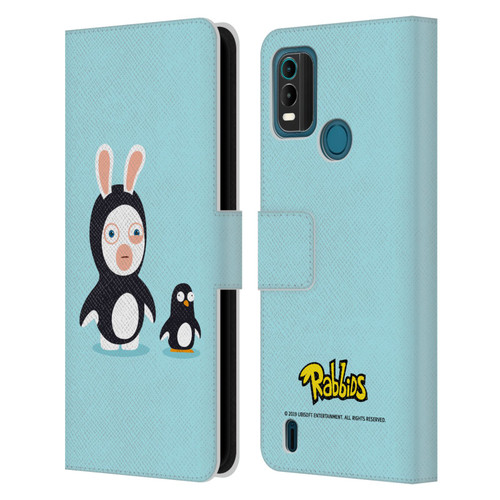 Rabbids Costumes Penguin Leather Book Wallet Case Cover For Nokia G11 Plus