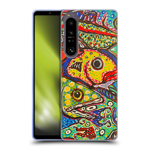 Mad Dog Art Gallery Assorted Designs Many Mad Fish Soft Gel Case for Sony Xperia 1 IV