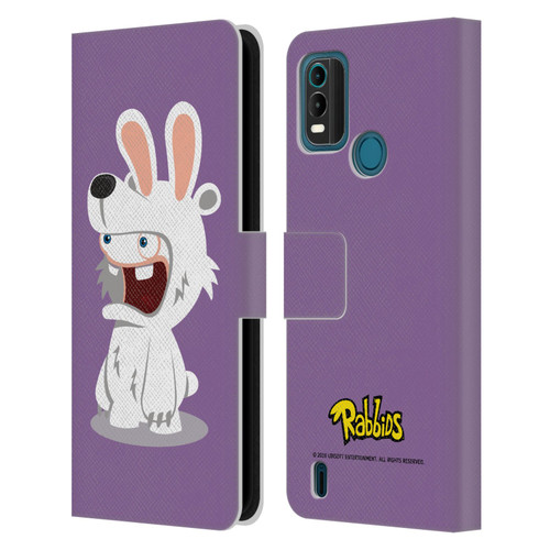 Rabbids Costumes Polar Bear Leather Book Wallet Case Cover For Nokia G11 Plus
