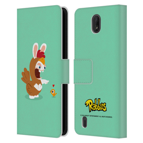 Rabbids Costumes Chicken Leather Book Wallet Case Cover For Nokia C01 Plus/C1 2nd Edition