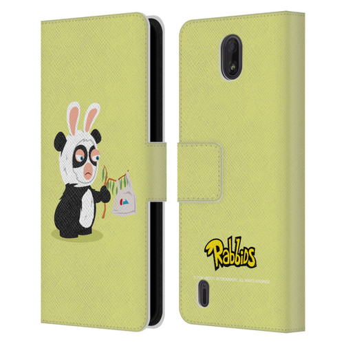 Rabbids Costumes Panda Leather Book Wallet Case Cover For Nokia C01 Plus/C1 2nd Edition