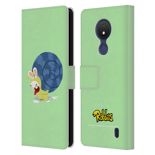Rabbids Costumes Snail Leather Book Wallet Case Cover For Nokia C21