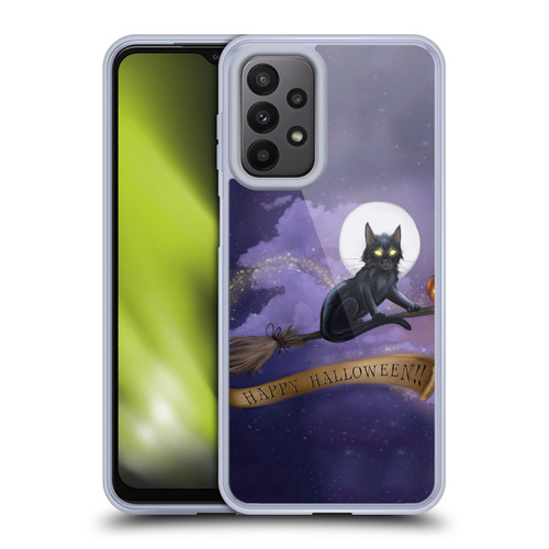 Ash Evans Black Cats Happy Halloween Soft Gel Case for Samsung Galaxy A23 / 5G (2022)