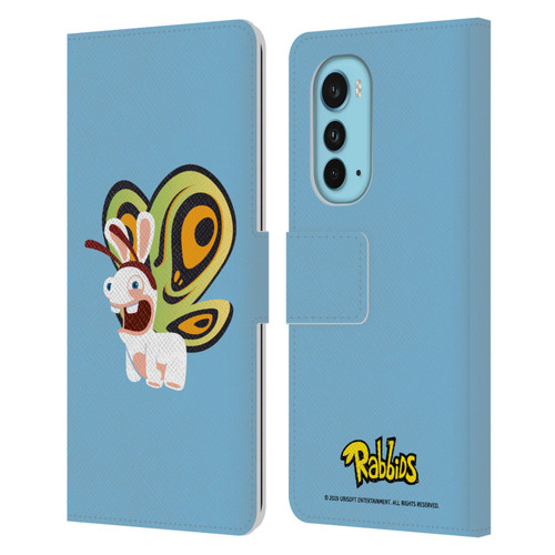 Rabbids Costumes Butterfly Leather Book Wallet Case Cover For Motorola Edge (2022)