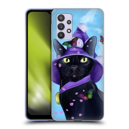 Ash Evans Black Cats Butterfly Sky Soft Gel Case for Samsung Galaxy A32 5G / M32 5G (2021)
