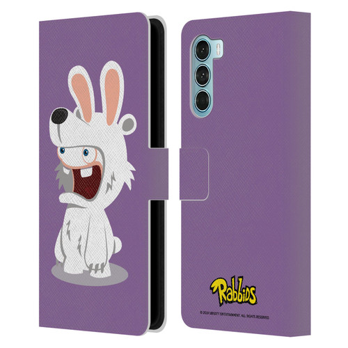 Rabbids Costumes Polar Bear Leather Book Wallet Case Cover For Motorola Edge S30 / Moto G200 5G