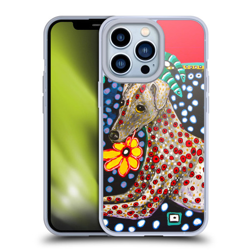 Mad Dog Art Gallery Dogs 2 Greyhound Soft Gel Case for Apple iPhone 13 Pro