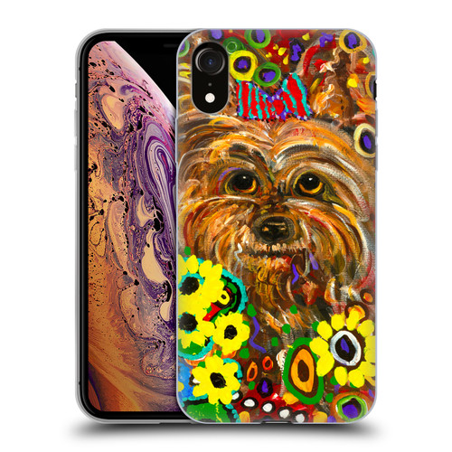 Mad Dog Art Gallery Dogs 2 Yorkie Soft Gel Case for Apple iPhone XR