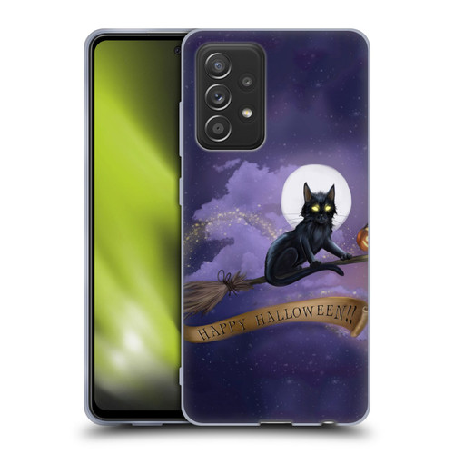 Ash Evans Black Cats Happy Halloween Soft Gel Case for Samsung Galaxy A52 / A52s / 5G (2021)