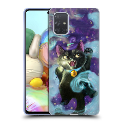 Ash Evans Black Cats Magic Witch Soft Gel Case for Samsung Galaxy A71 (2019)