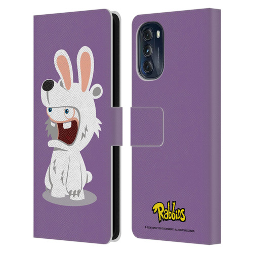 Rabbids Costumes Polar Bear Leather Book Wallet Case Cover For Motorola Moto G (2022)