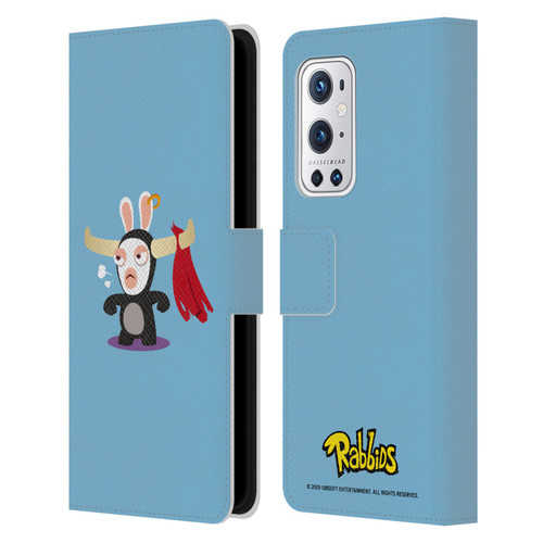 Rabbids Costumes Bull Leather Book Wallet Case Cover For OnePlus 9 Pro