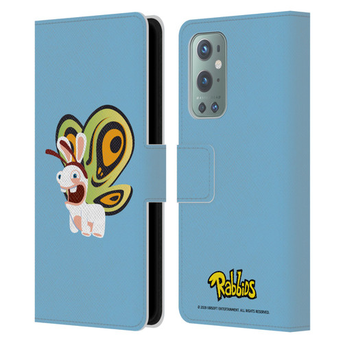 Rabbids Costumes Butterfly Leather Book Wallet Case Cover For OnePlus 9