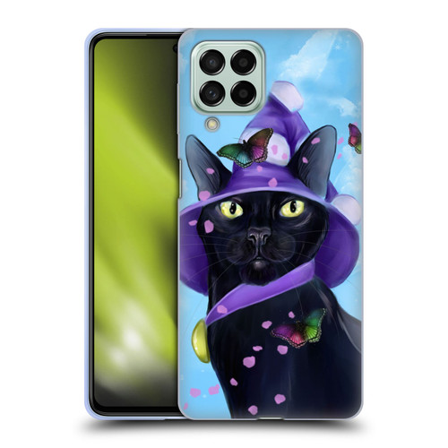 Ash Evans Black Cats Butterfly Sky Soft Gel Case for Samsung Galaxy M53 (2022)