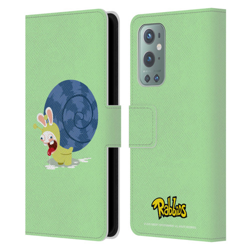 Rabbids Costumes Snail Leather Book Wallet Case Cover For OnePlus 9