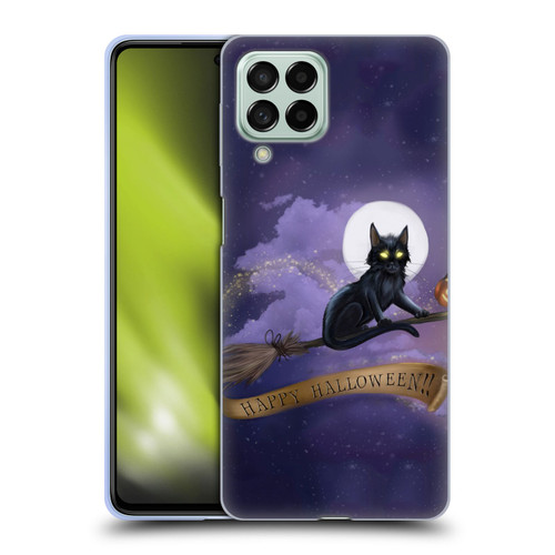 Ash Evans Black Cats Happy Halloween Soft Gel Case for Samsung Galaxy M53 (2022)