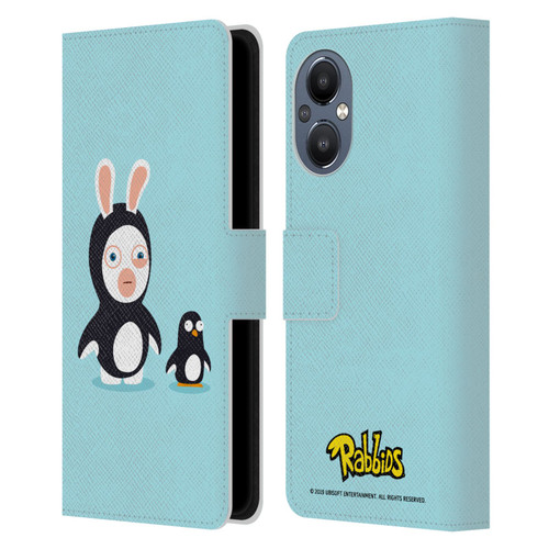 Rabbids Costumes Penguin Leather Book Wallet Case Cover For OnePlus Nord N20 5G