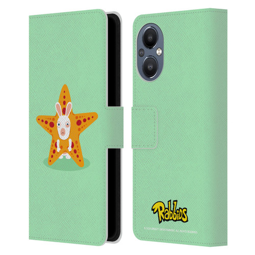 Rabbids Costumes Starfish Leather Book Wallet Case Cover For OnePlus Nord N20 5G