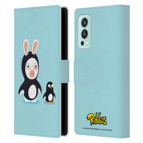 Rabbids Costumes Penguin Leather Book Wallet Case Cover For OnePlus Nord 2 5G