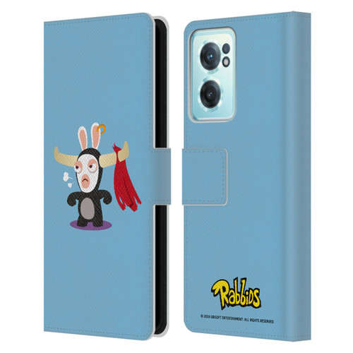 Rabbids Costumes Bull Leather Book Wallet Case Cover For OnePlus Nord CE 2 5G
