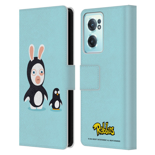 Rabbids Costumes Penguin Leather Book Wallet Case Cover For OnePlus Nord CE 2 5G