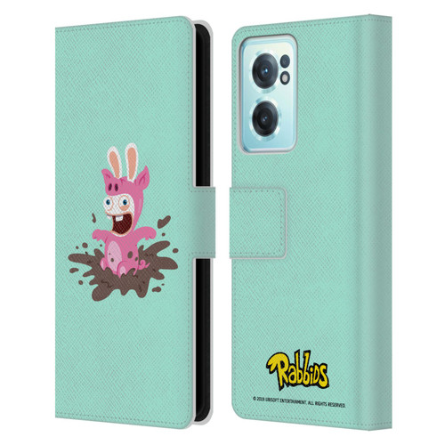 Rabbids Costumes Pig Leather Book Wallet Case Cover For OnePlus Nord CE 2 5G