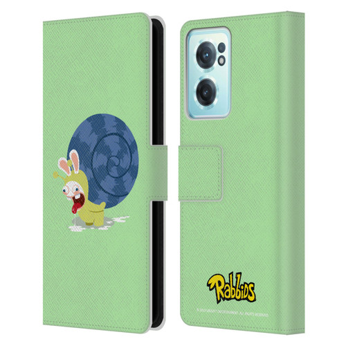 Rabbids Costumes Snail Leather Book Wallet Case Cover For OnePlus Nord CE 2 5G