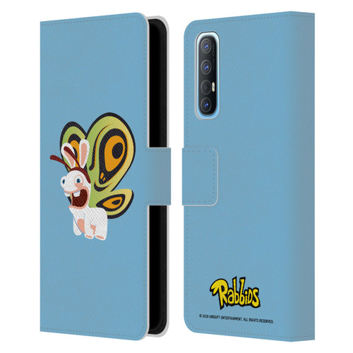 Rabbids Costumes Butterfly Leather Book Wallet Case Cover For OPPO Find X2 Neo 5G
