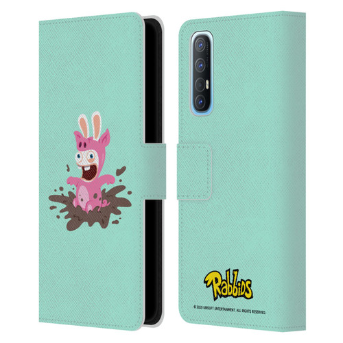 Rabbids Costumes Pig Leather Book Wallet Case Cover For OPPO Find X2 Neo 5G