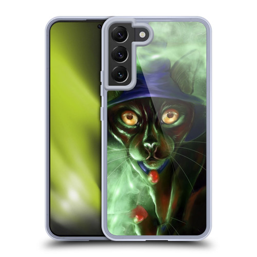 Ash Evans Black Cats Conjuring Magic Soft Gel Case for Samsung Galaxy S22+ 5G