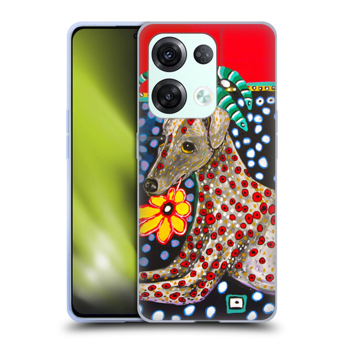 Mad Dog Art Gallery Dogs 2 Greyhound Soft Gel Case for OPPO Reno8 Pro