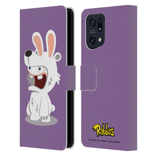 Rabbids Costumes Polar Bear Leather Book Wallet Case Cover For OPPO Find X5