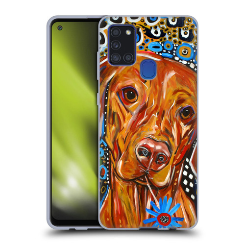 Mad Dog Art Gallery Dogs 2 Viszla Soft Gel Case for Samsung Galaxy A21s (2020)