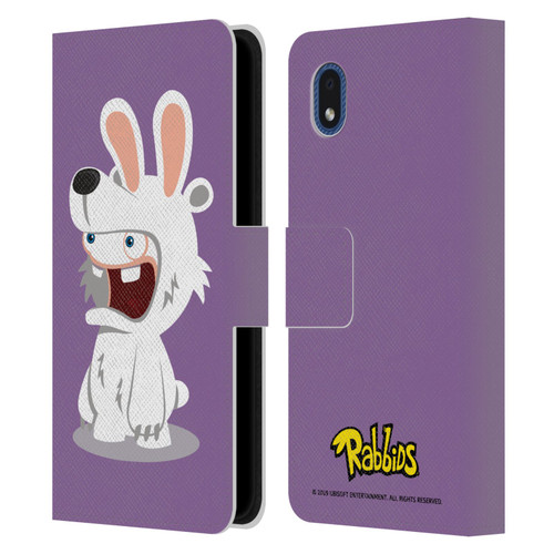 Rabbids Costumes Polar Bear Leather Book Wallet Case Cover For Samsung Galaxy A01 Core (2020)