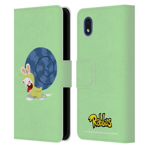 Rabbids Costumes Snail Leather Book Wallet Case Cover For Samsung Galaxy A01 Core (2020)