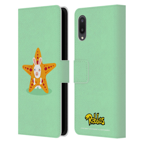 Rabbids Costumes Starfish Leather Book Wallet Case Cover For Samsung Galaxy A02/M02 (2021)