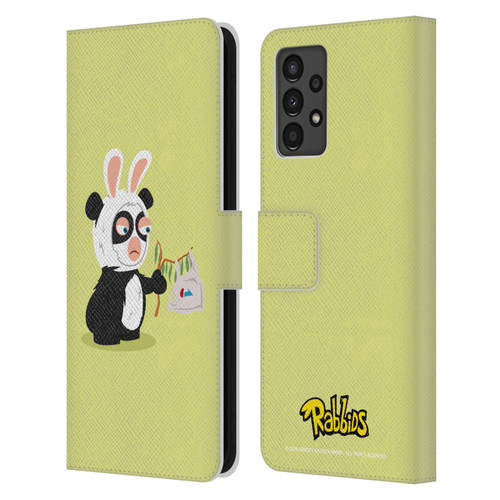Rabbids Costumes Panda Leather Book Wallet Case Cover For Samsung Galaxy A13 (2022)