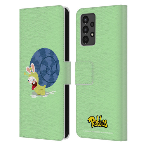 Rabbids Costumes Snail Leather Book Wallet Case Cover For Samsung Galaxy A13 (2022)